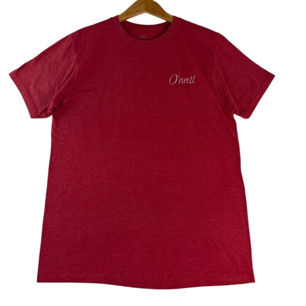 O’Neill Red Graphic T-Shirt Women’s Medium Modern Fit Short Sleeve Tee